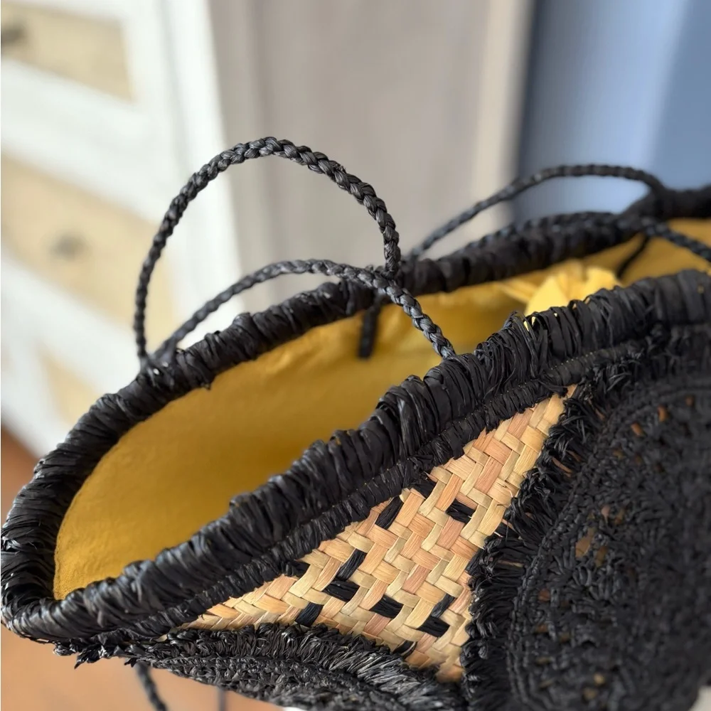 Sans Arcidet Paris Woven Raffia Summer Bag - Picture 3 of 10